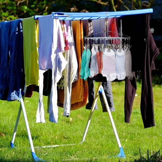 relaxdays Wäschespinne Runder Sockentrockner für Wäscheständer, Grau