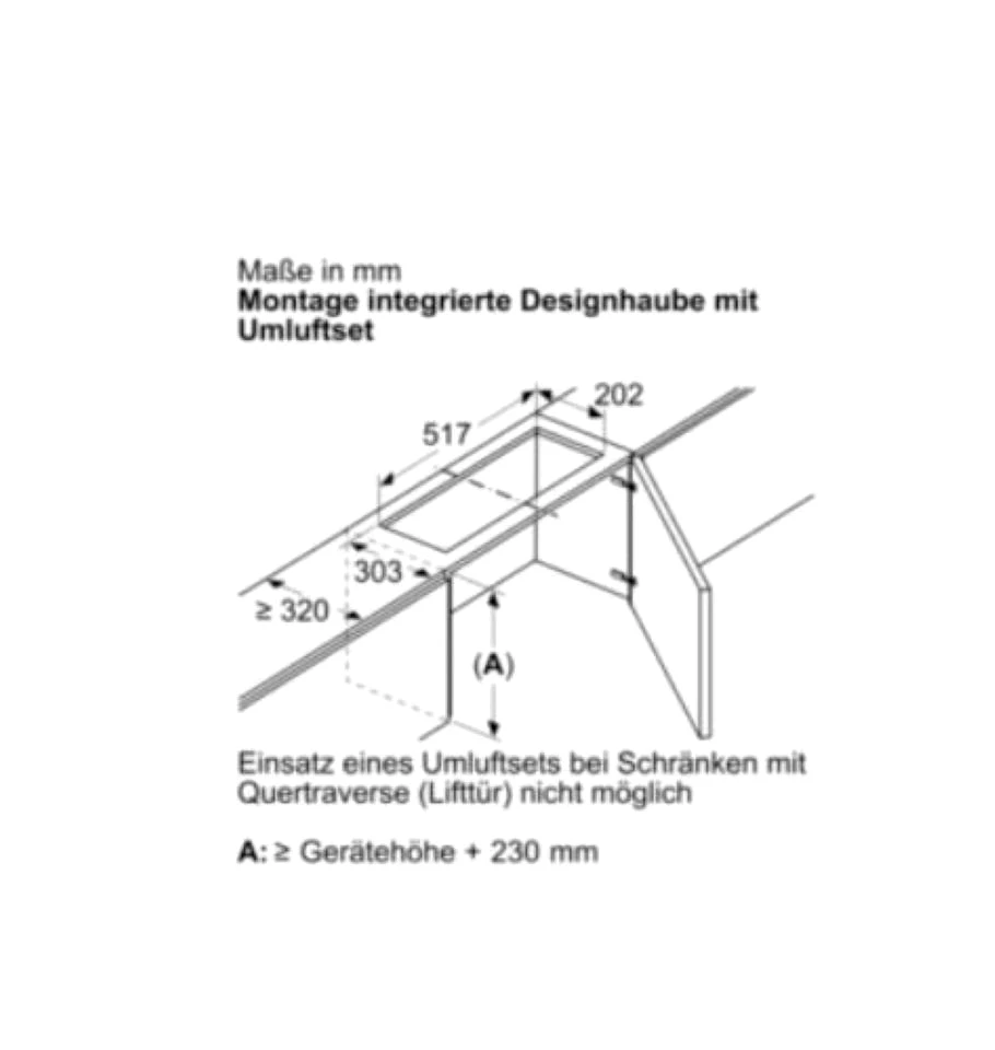 SIEMENS Montagezubehör Dunstabzugshaube LZ11IXC16 Clean Air Plus Umluftset (1 St)