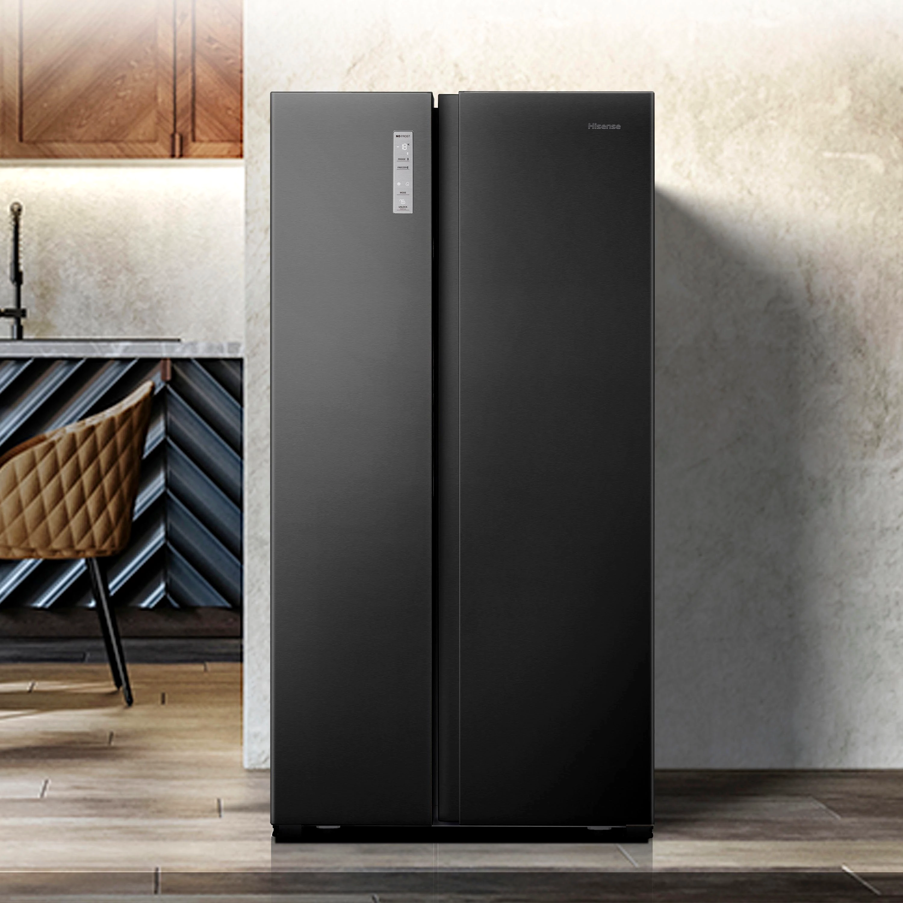 Hisense Side-by-Side MS91518FC, 178,6 cm hoch, 91 cm breit