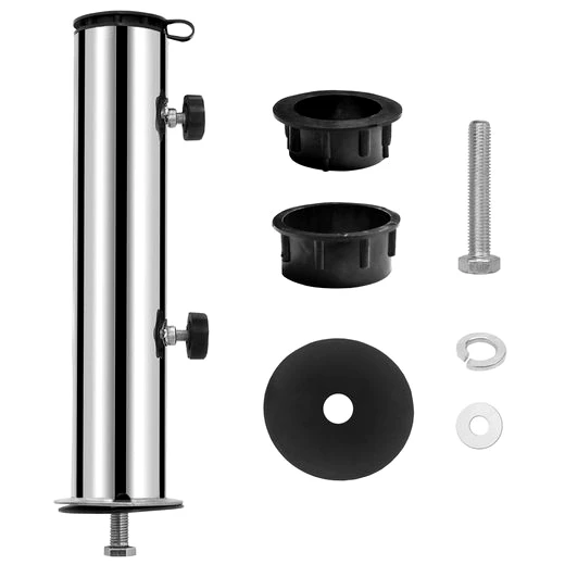 osoltus Bodendübel osoltus Edelstahl Universal Standrohr zu Granit Schirmständer 30/40kg