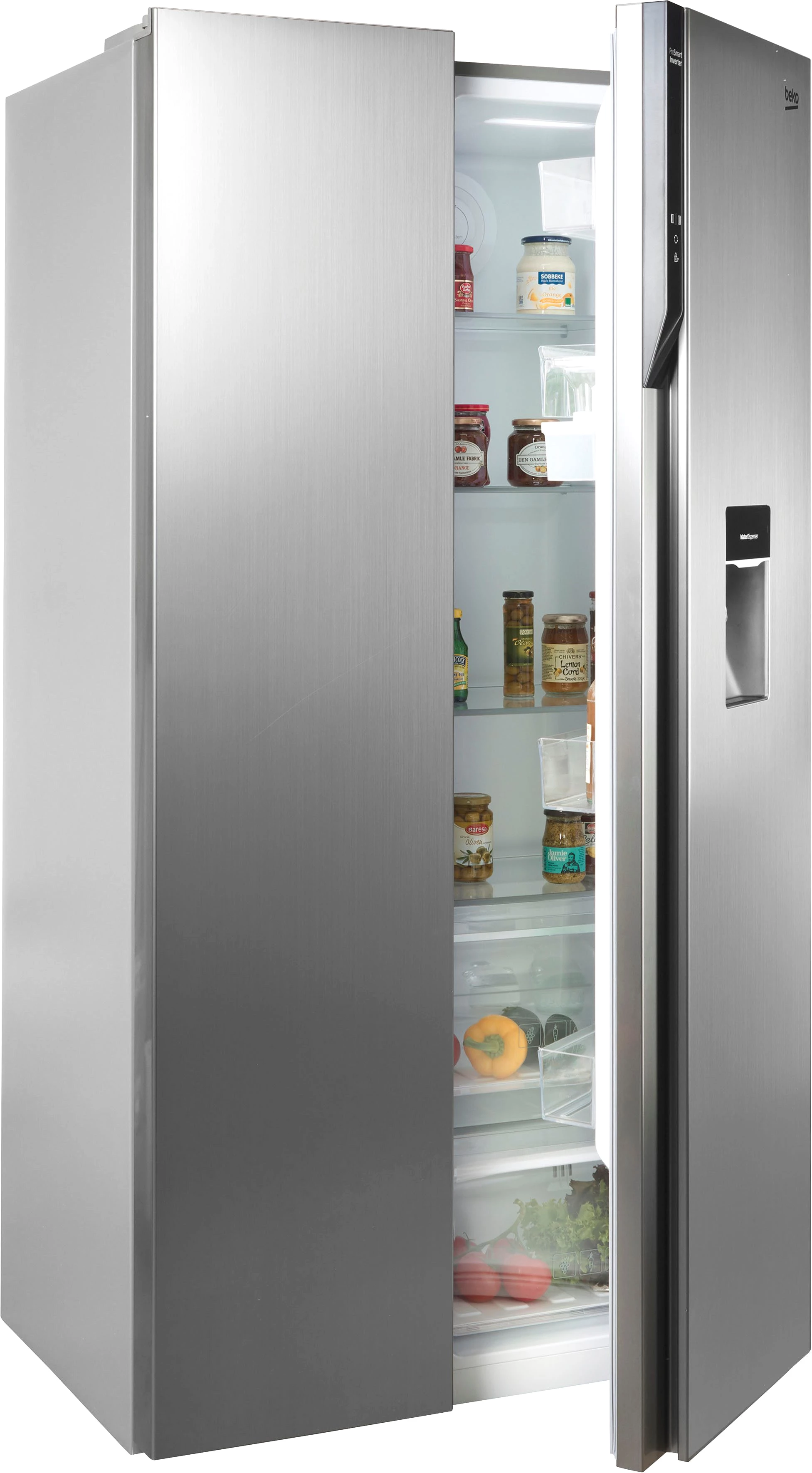 BEKO Side-by-Side GNO5322WDXPN 8997663200, 177 cm hoch, 90 cm breit