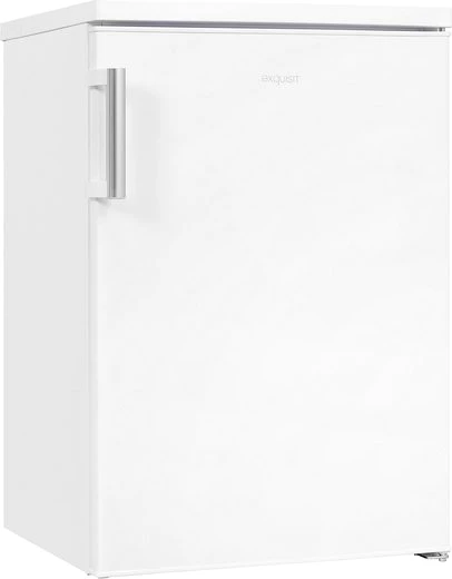 exquisit Kühlschrank KS16-V-H-010D weiss, 85,5 cm hoch, 56 cm breit, Energieeffizienzklasse D