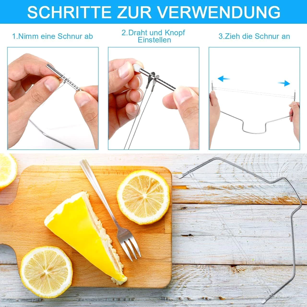 Diyarts Tortenwerkzeug, , mit 24 Düsen,2 Spatel, 1 Kuchenschneider,3 Schaber