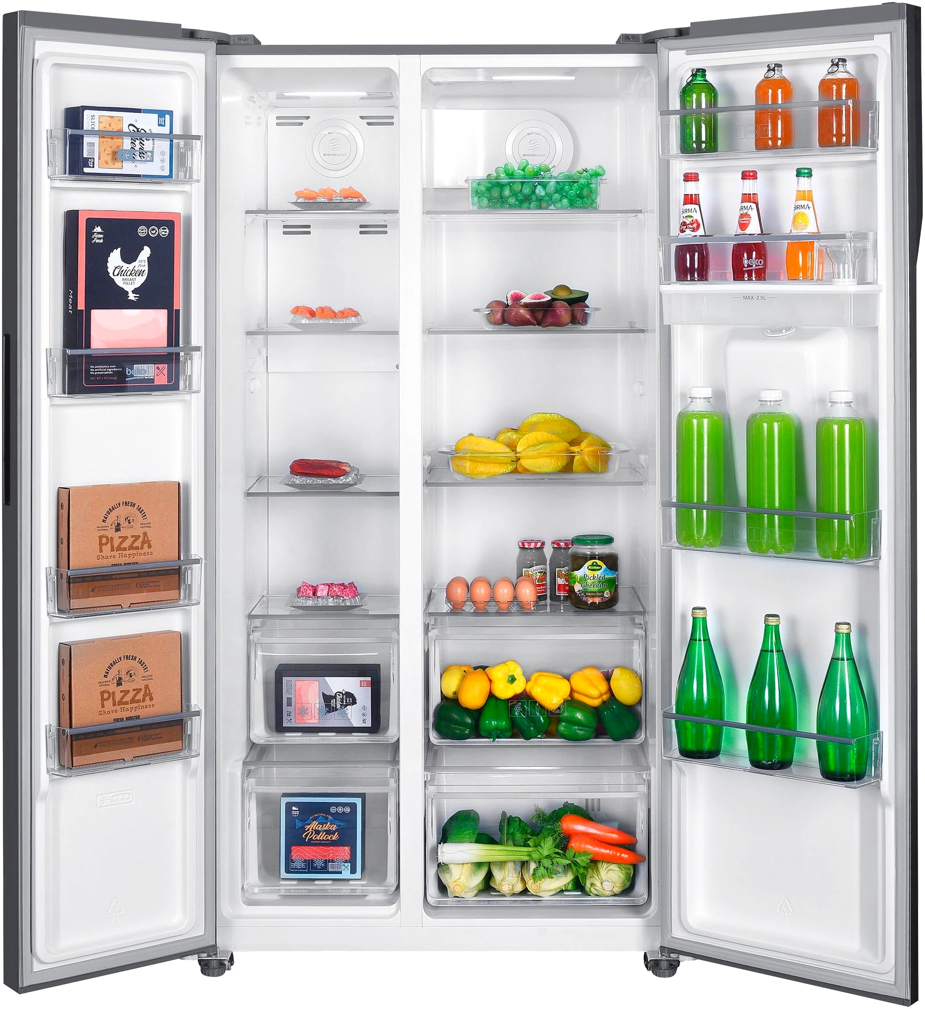 BEKO Side-by-Side GNO5322WDXPN 8997663200, 177 cm hoch, 90 cm breit