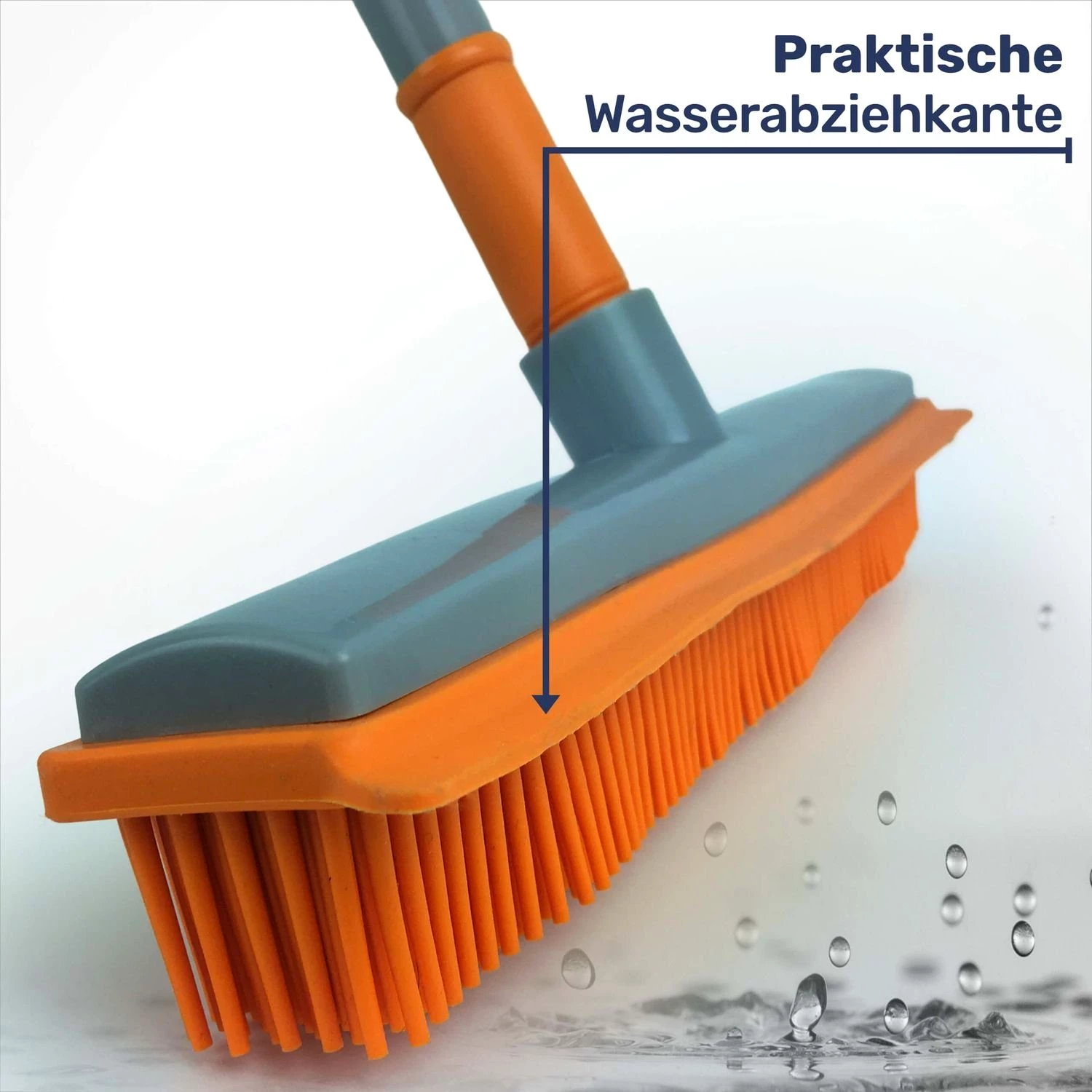 Gravidus Kehrgarnitur 3-teilig - Gummibesen Set mit Handbesen