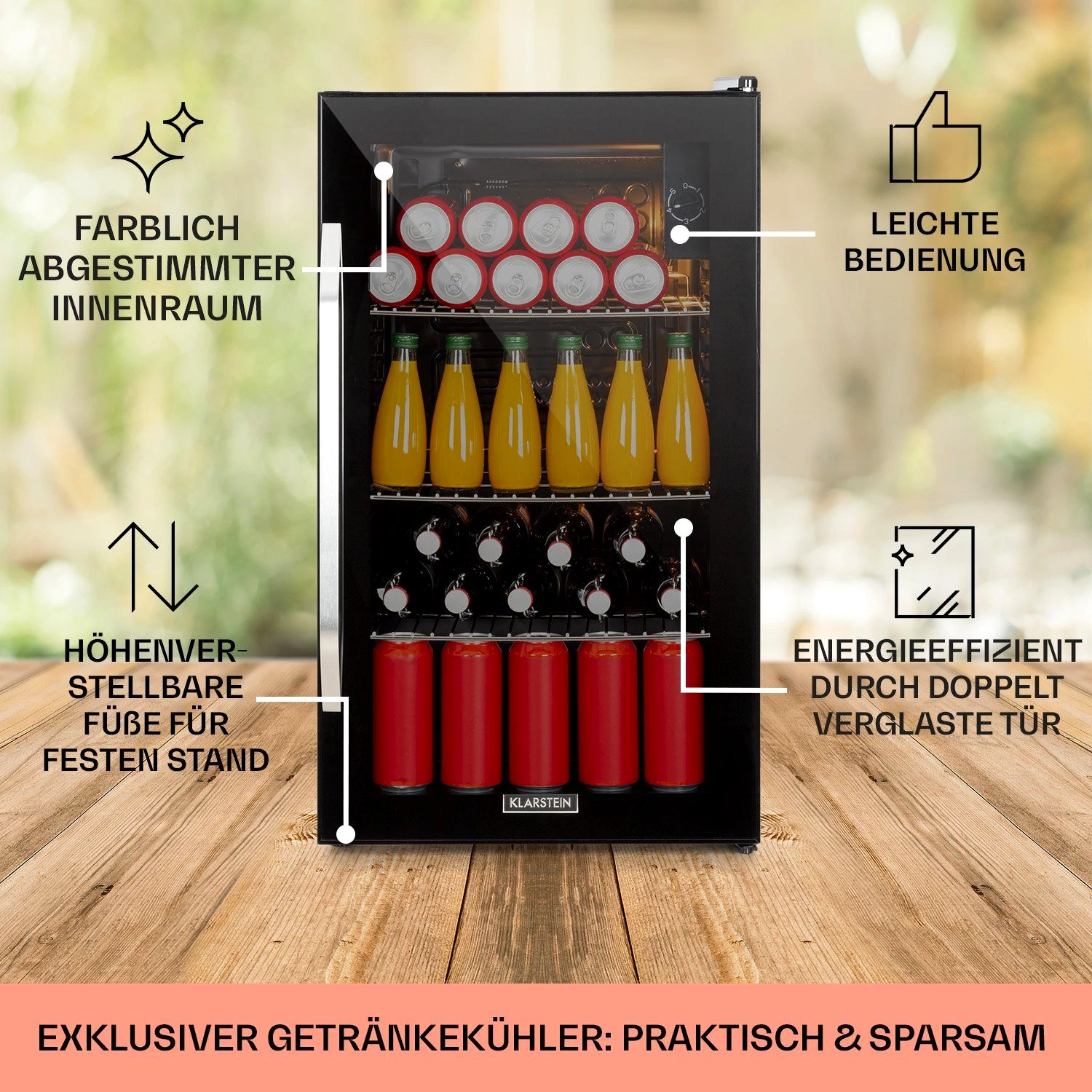 Klarstein Getränkekühlschrank HEA-Beersafe-XXL-OX 10034848A, 83 cm hoch, 47.5 cm breit