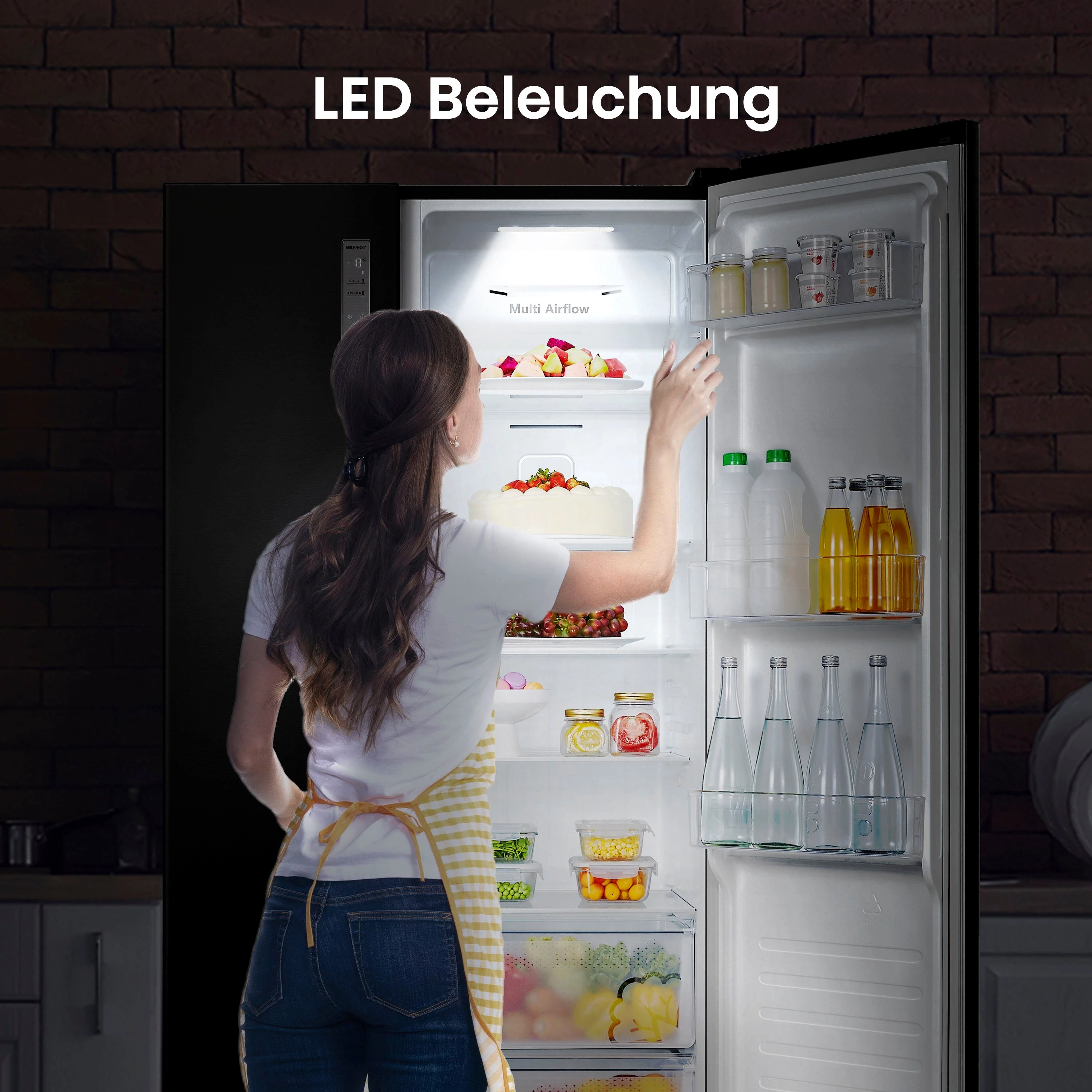 Hisense Side-by-Side MS91518FC, 178,6 cm hoch, 91 cm breit