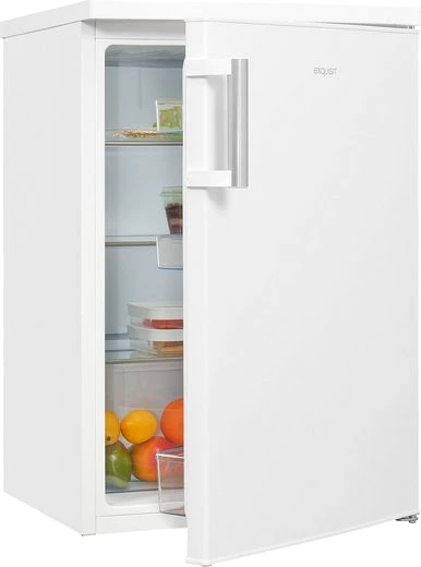 exquisit Kühlschrank KS16-V-H-010D weiss, 85,5 cm hoch, 56 cm breit, Energieeffizienzklasse D