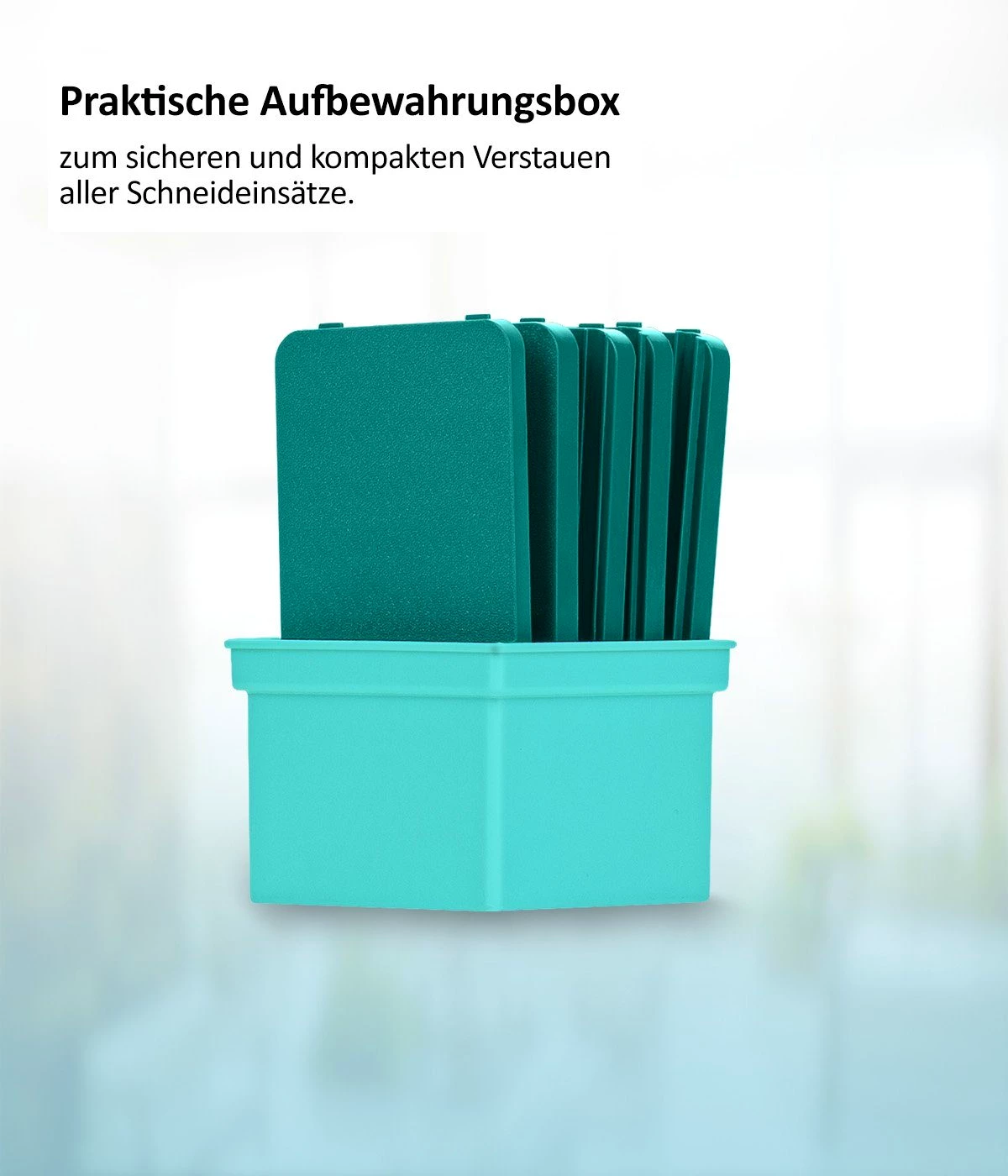 Genius Gemüsehobel Nicer Dicer Mando Gemüseschneider 12-tlg., Mandoline verstellbar